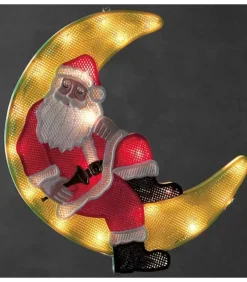 Konstsmide, guirlandes lumineuses de Noël Père Noël Lumineux Sur La Lune
