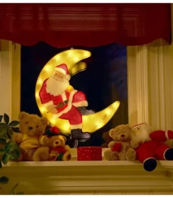 Konstsmide, guirlandes lumineuses de Noël Père Noël Lumineux Sur La Lune