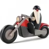 Köhler, Père Noël en bois Père Noël Moderne A Moto Au Look Rocker