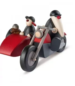 Köhler, Père Noël en bois Père Noël Moderne En Side-Car Au Look Rocker