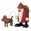 Köhler, Père Noël en bois Père Noël Rouge Et Son Chien