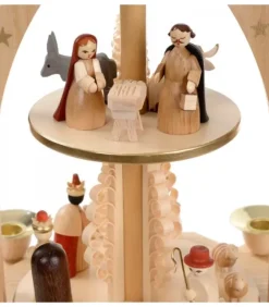 Richard Glasser, Pyramides de Noël allemandes Pyramide Avec Scene De Crèche De Noël Complete