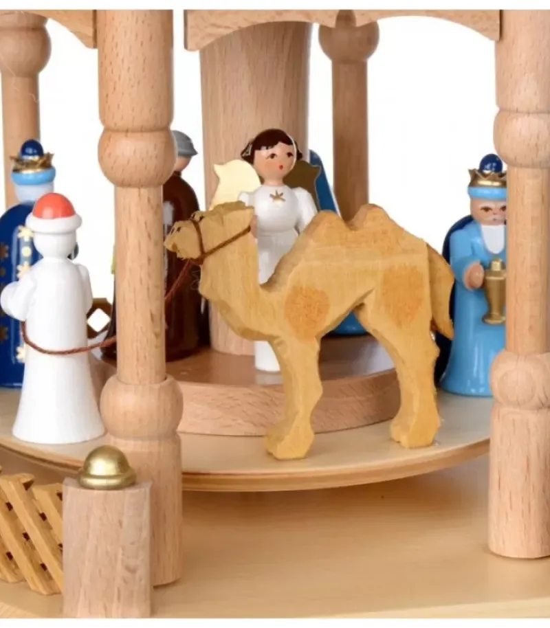 Richard Glasser, Pyramides de Noël allemandes Pyramide De Noël 2 Etages Avec Personnages Couleur