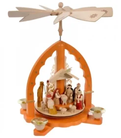 Richard Glasser, Pyramides de Noël allemandes Pyramide De Noël Allemande Avec Une Arche Couleur Ocre