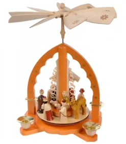 Richard Glasser, Pyramides de Noël allemandes Pyramide De Noël Allemande Avec Une Arche Couleur Ocre