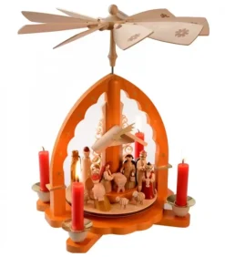 Richard Glasser, Pyramides de Noël allemandes Pyramide De Noël Allemande Avec Une Arche Couleur Ocre