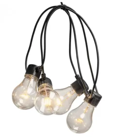 Konstsmide, guirlandes lumineuses de Noël Rallonge 10 M Pour Guirlande Lumineuse De Terrasse, 10 Ampoules Ambrees