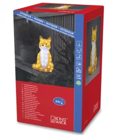 Konstsmide, guirlandes lumineuses de Noël Renard Lumineux A Led En Acrylique, 40 Cm