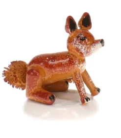Hubrig, figurines pour enfant Renard, Village De Noël Miniature
