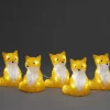 Konstsmide, guirlandes lumineuses de Noël Renards Lumineux Acryliques Led Assis, Lot De 5, 12 Cm