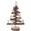 Waldfabrik, photophore en bois et étoile sapin de Noël Sapin De Noël En Bois 29 Cm Avec Etoiles Et Anges