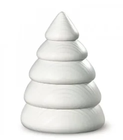 Köhler, Père Noël en bois Sapin Design Blanc, 9,5 Cm