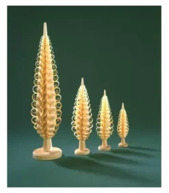 Richard Glasser, Pyramides de Noël allemandes Sapin Noël Bois Sculpte, 12 Cm