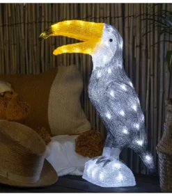 Konstsmide, guirlandes lumineuses de Noël Toucan Lumineux 48 Cm En Acrylique, 56 Diodes Blanc Chaud