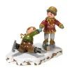 Hubrig, figurines pour enfant Village De Noël Miniature, Patineurs