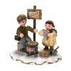 Hubrig, figurines pour enfant Village De Noël Miniature, Vendeur De Marrons