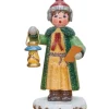 Hubrig, figurines pour enfant Village De Noël Miniature, Garconnet Chantant Noël