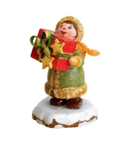 Hubrig, figurines pour enfant Village De Noël Miniature, Fillette Et Cadeaux