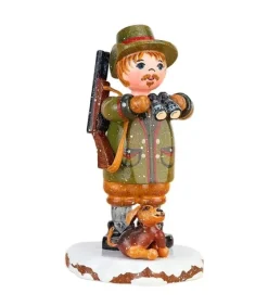 Hubrig, figurines pour enfant Village De Noël Miniature, Chasseur