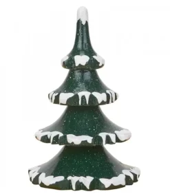 Hubrig, figurines pour enfant Village De Noël Miniature, 2 Sapins 8 Cm