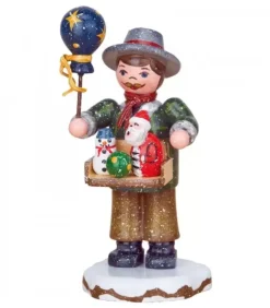 Hubrig, figurines pour enfant Village De Noël Miniature, Vendeur De Jouets