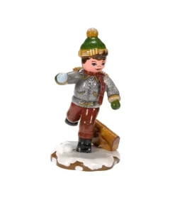 Hubrig, figurines pour enfant Village De Noël Miniature, Ecolier