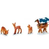 Hubrig, figurines pour enfant Village De Noël Miniature, 3 Biches Dans LÀ Neige