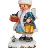 Hubrig, figurines pour enfant Village De Noël Miniature, Figurine Ange Avec Paquet