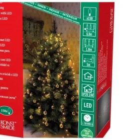 Konstsmide, guirlandes lumineuses de Noël Voile Guirlande Pour Sapin De Noël, 150 Diodes Led